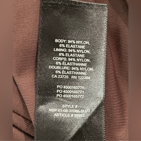 BABATON Polo Min Dress Tank Stretchy Coffee Bean Women’s Sz XXS contour Aritzia - Picture 6 of 7